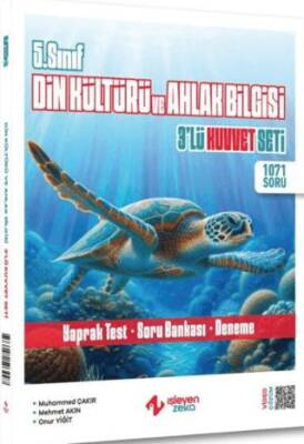 İşleyen Zeka 5. Sınıf Din Kültürü ve Ahlak Bilgisi 3 lü Kuvvet Serisi Seti - Muhammed Çakır kitap kapağı