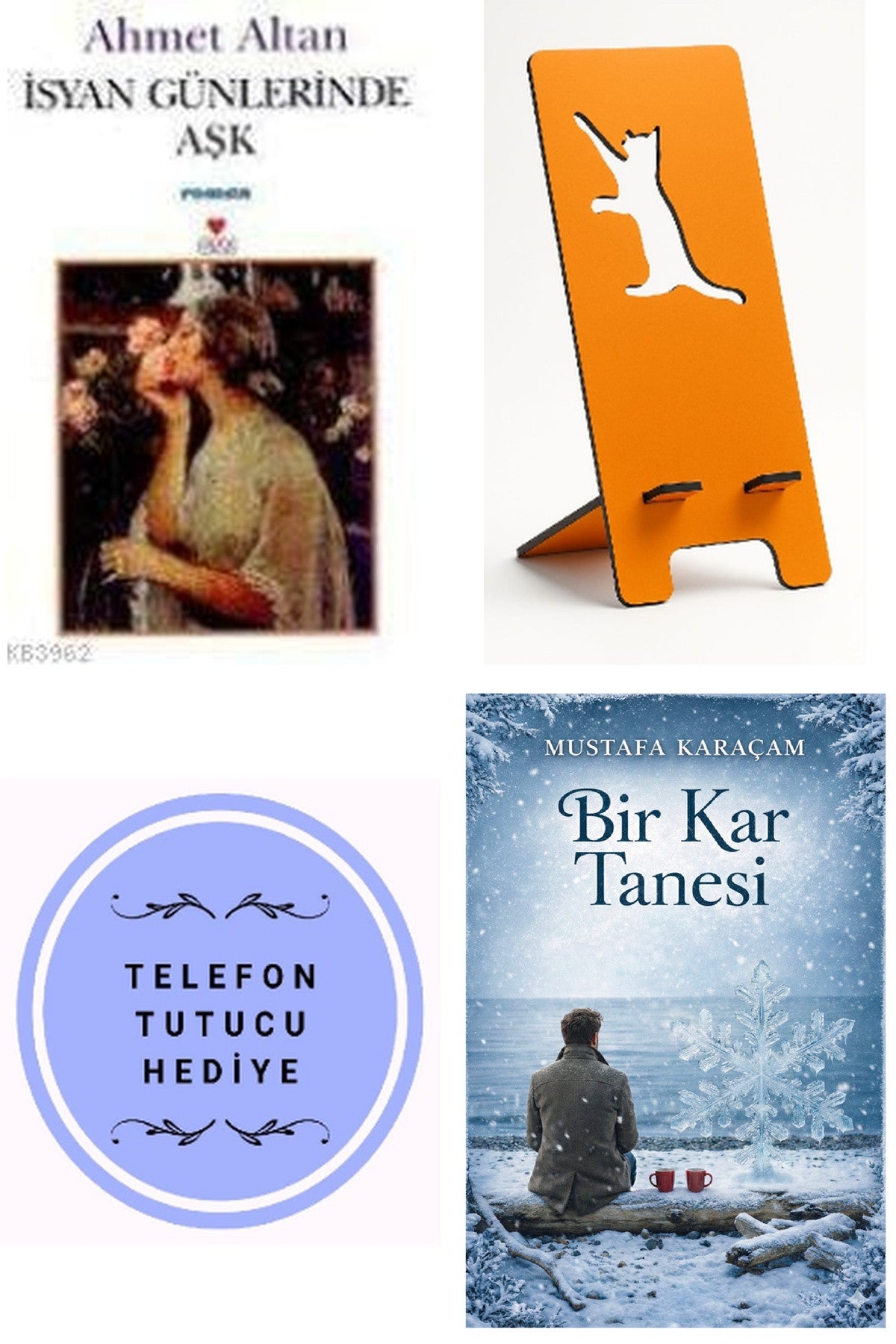 Isyan Günlerinde Aşk + Telefon Tutucu + Bir Kar Tanesi kitap kapağı