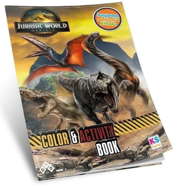 Jurassic World Aktiviteli Boyama Kitabı | Ks Games (İnce Kapak)  - Resim 1