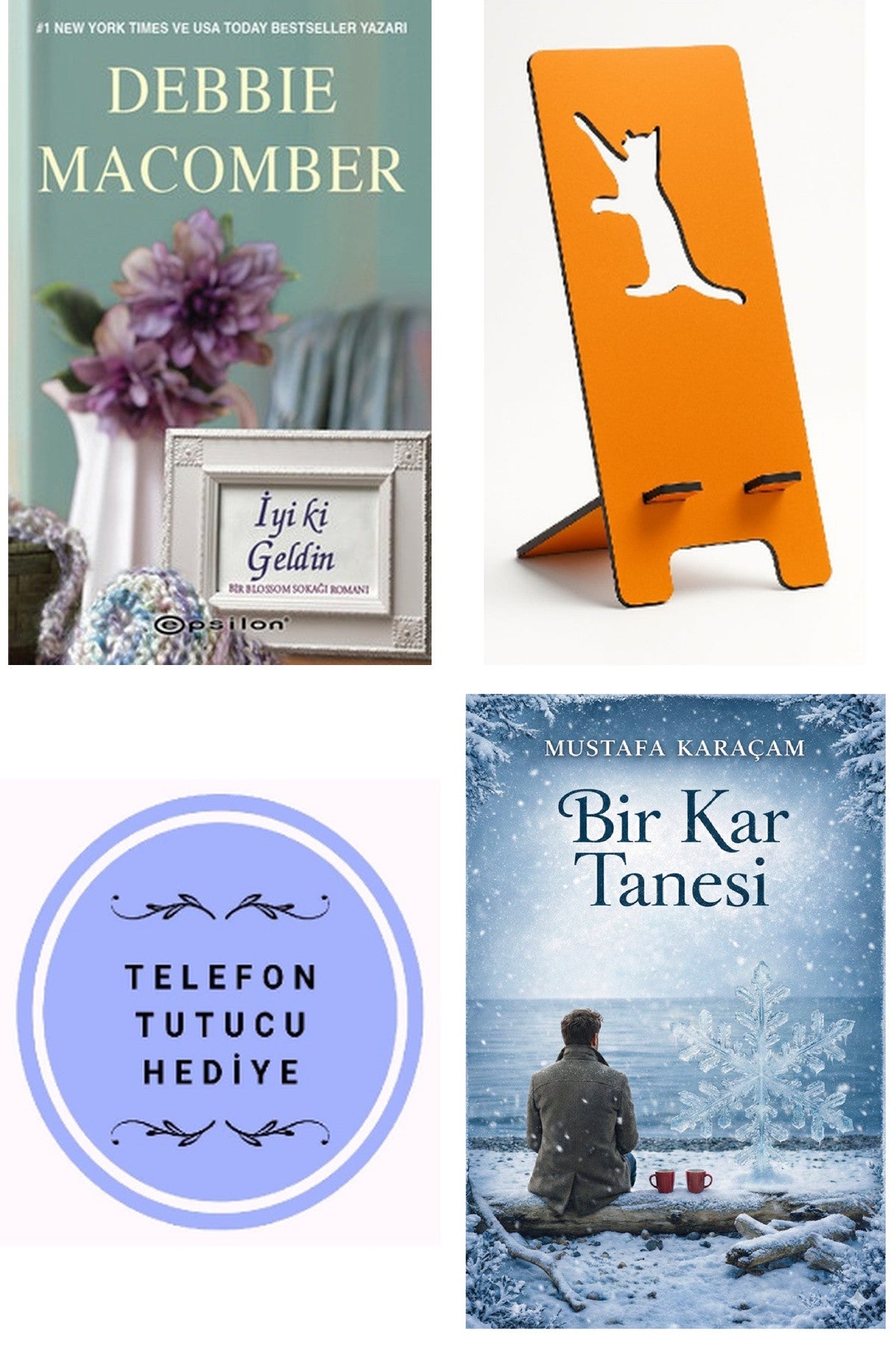 İyi ki Geldin - Debbie Macomber + Telefon Tutucu + Bir Kar Tanesi kitap kapağı