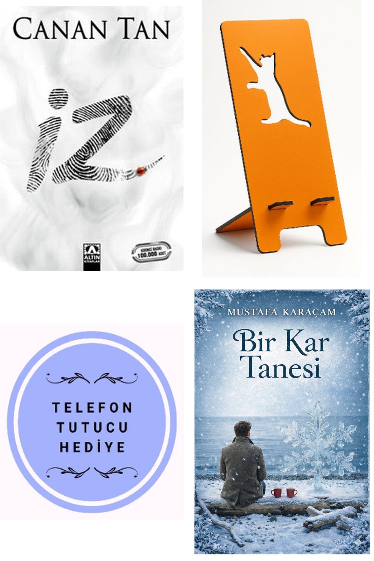 İz - Canan Tan + Telefon Tutucu + Bir Kar Tanesi kitap kapağı