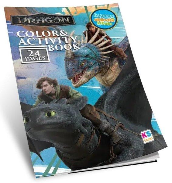 How to Train Your Dragon Aktiviteli Boyama Kitabı | Ks Games (İnce Kapak)  - Resim 1