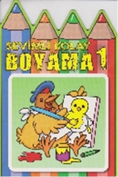 Sevimli Kolay Boyama 1 | Parıltı Yayınları - Çocuk Kitapları Dizisi (İnce Kapak)  - Resim 1
