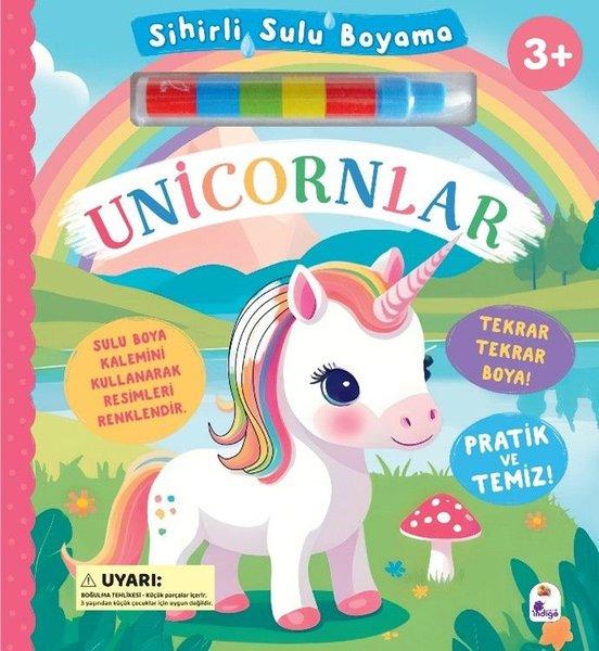 Unicornlar - Sihirli Sulu Boyama | İndigo Çocuk (Ciltli)  - Resim 1