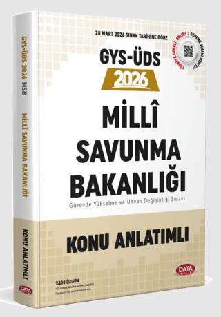 2026 GYS-ÜDS Milli Savunma Bakanlığı Konu Anlatımlı | Data Yayınları (Ciltsiz)  - Resim 1