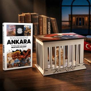 Son Başkent Ankara ve Atatürk Büstlü Ahşap Anıtkabir Işıklı Maket | Halk Kitabevi (Ciltsiz)  - Resim 1