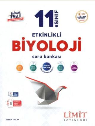 11. Sınıf Biyoloji Etkinlikli Soru Bankası | Limit Yayınları (Ciltsiz)  - Resim 1