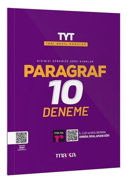 2025 TYT Paragraf 10 Deneme Tamamı Video Çözümlü | Marka Yayınları (İnce Kapak)  - Resim 1