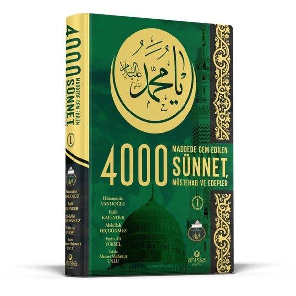 4000 Sünnet Müstehab ve Edepler Seti - 2 Kitap Takım | Ahıska Yayınevi (Ciltli)  - Resim 1