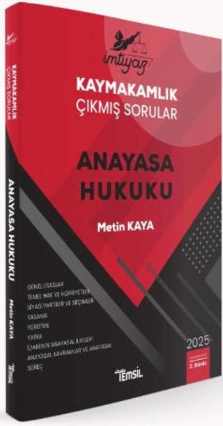 İmtiyaz Kaymakamlık Çıkmış Sorular Anayasa Hukuku | Temsil Kitap (Ciltsiz)  - Resim 1