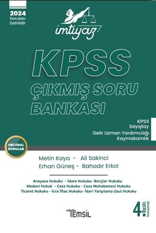 İmtiyaz KPSS Çıkmış Soru Bankası | Temsil Kitap (Ciltsiz)  - Resim 1