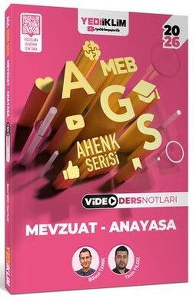 2026 MEB AGS Ahenk Serisi Mevzuat  -  Anayasa Video Ders Notları | Yediiklim Yayınları (İnce Kapak)  - Resim 1
