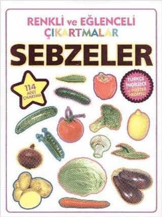 Renkli ve Eğlenceli Çıkartmalar - Sebzeler (Vegetables)