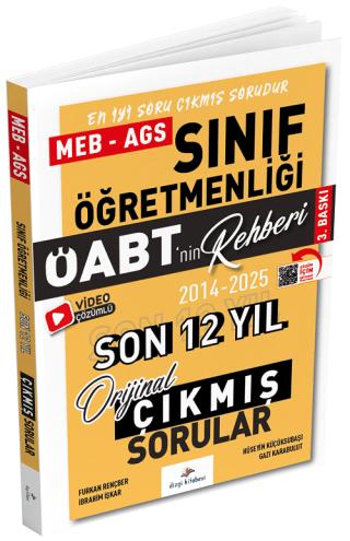 2026 ÖABT MEB-AGS nin Rehberi Sınıf Öğretmenliği Çıkmış Sorular Son 12 Yıl Çözümlü | Dizgi Kitap (Ciltsiz)  - Resim 1