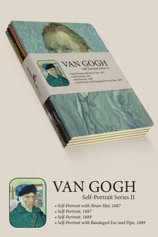 Van Gogh - Self Portrait Series II | Retronote - Resim 1