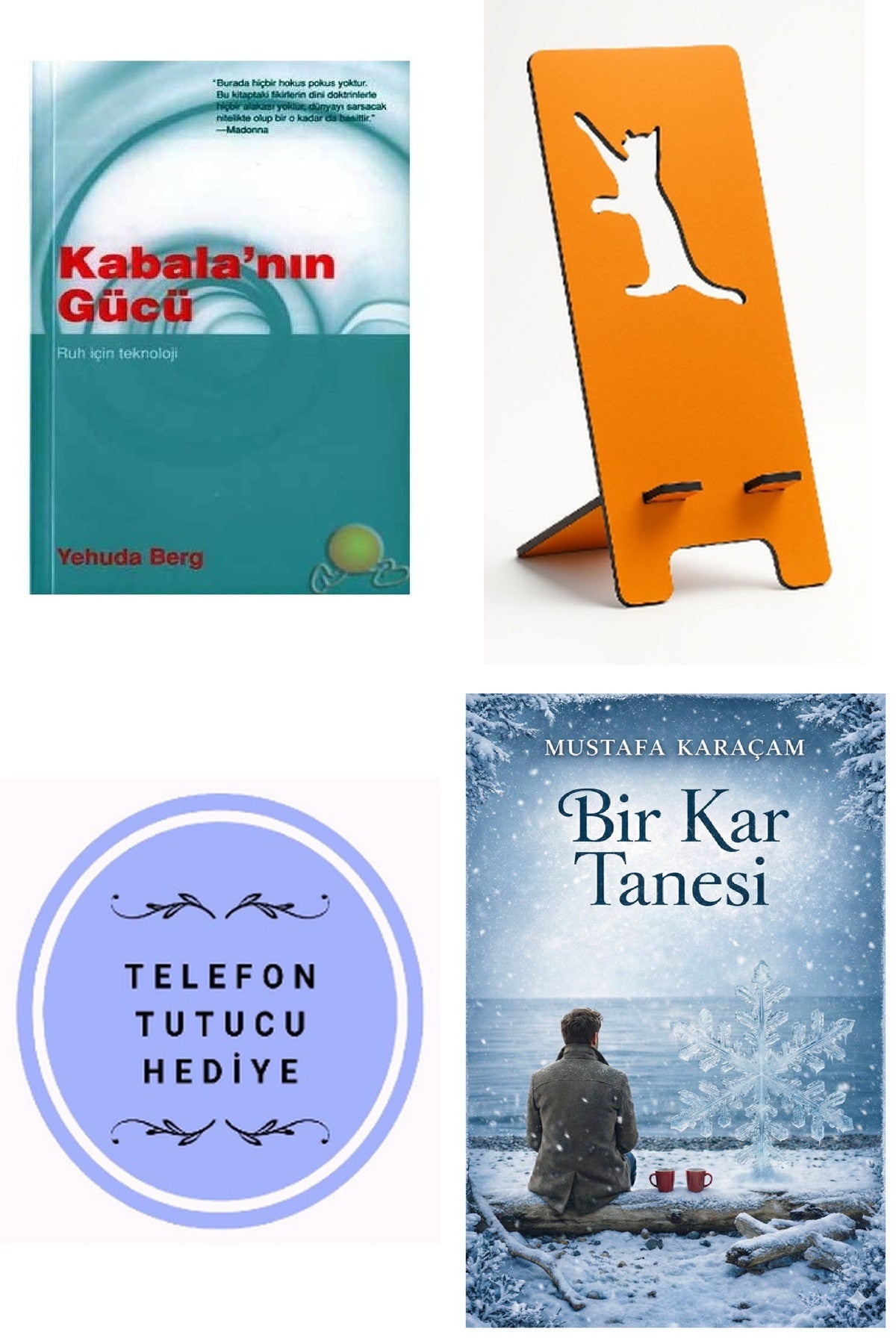 Kabala'nın Gücü Ruh İçin Teknoloji + Telefon Tutucu + Bir Kar Tanesi kitap kapağı