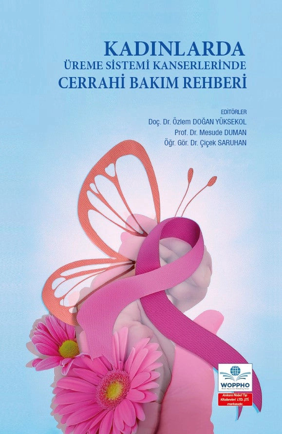 Kadınlarda Üreme Sistemi Kanserlerinde Cerrahi Bakım Rehberi kitap kapağı