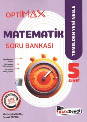 5. Sınıf 2025 Optimax Matematik Soru Bankası - Kolektif kitap kapağı
