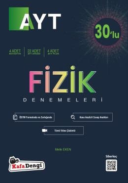 Kafadengi 2024 Ayt Fizik 30 Lı Branş Denemesi - Melik Eken kitap kapağı