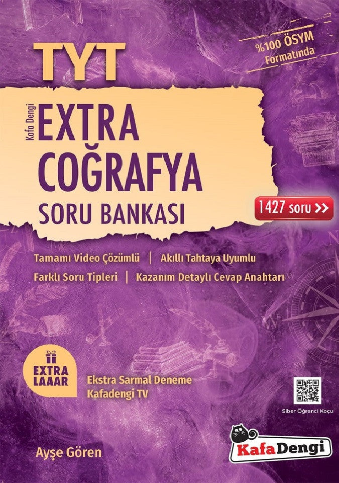 Kafadengi 2024 Tyt Coğrafya Extra Soru Bankası - Ayşe Gören kitap kapağı