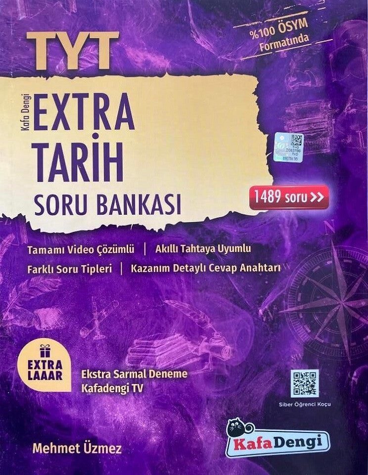 Kafadengi 2024 Tyt Tarih Extra Soru Bankası - Mehmet Üzmez kitap kapağı
