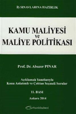 Kamu Maliyesi ve Maliye Politikası - Abuzer Pınar kitap kapağı