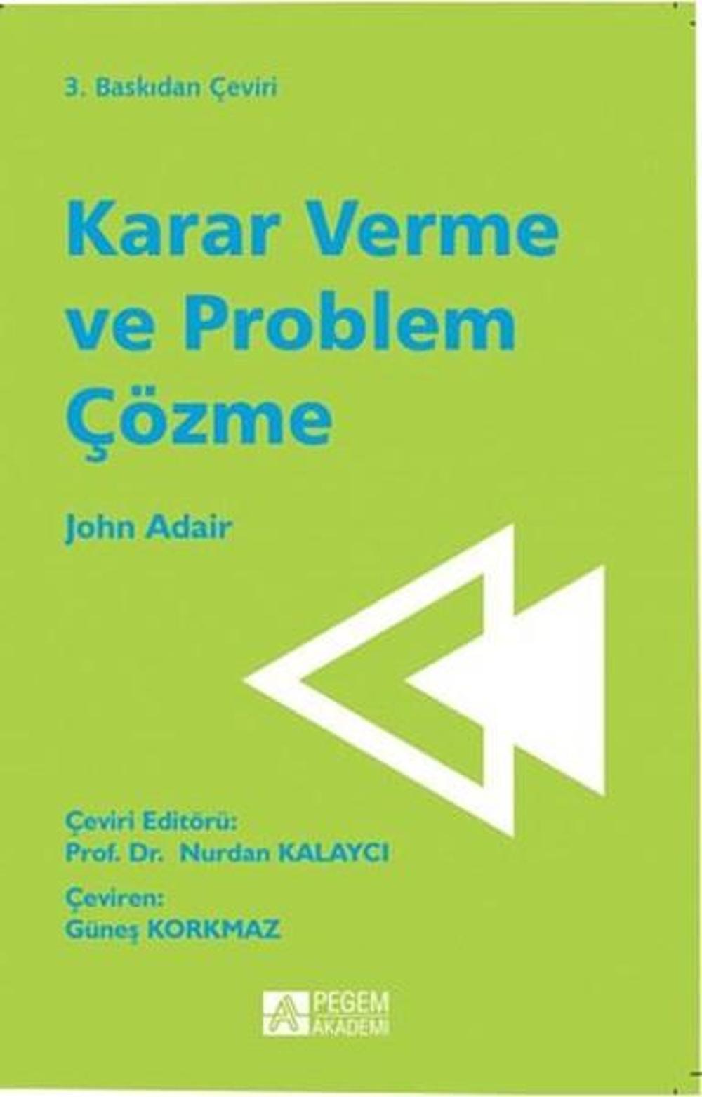 Karar Verme Ve Problem Çözme | Pegem Akademi Yayıncılık