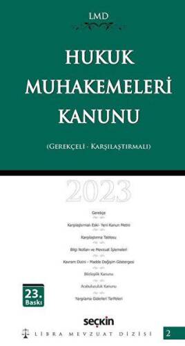 Karşılaştırmalı - Gerekçeli Hukuk Muhakemeleri Kanunu - LMD-2 Libra Mevzuat Dizisi - Mutlu Dinç kitap kapağı