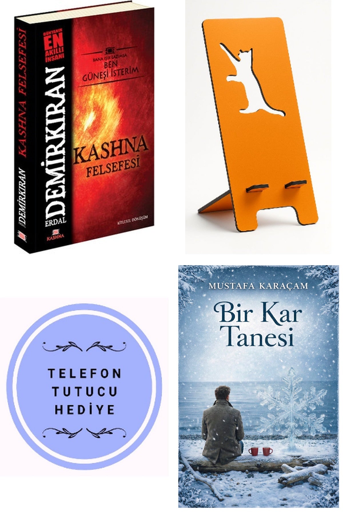 Kashna Felsefesi - Erdal Demirkıran + Telefon Tutucu + Bir Kar Tanesi kitap kapağı
