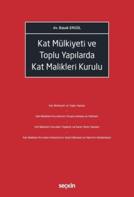 Kat Mülkiyeti ve Toplu Yapılarda Kat Malikleri Kurulu - Başak Ergül kitap kapağı