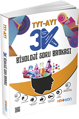 Katyon Yayınları TYT - AYT 3K Biyoloji Soru Bankası - Kolektif kitap kapağı