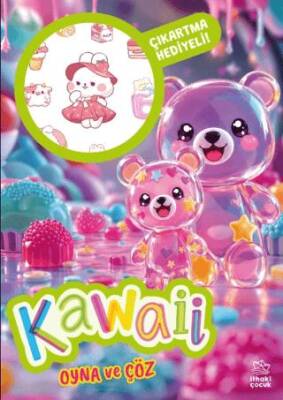 Kawaii - Oyna ve Çöz Çıkartmalı Etkinlik Kitabı - Kolektif kitap kapağı
