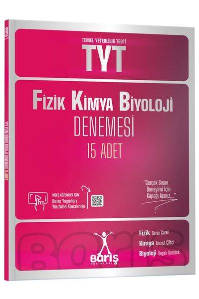 TYT Fizik Kimya Biyoloji FKB Denemesi 15 Adet | Barış Yayınları-Eğitim (İnce Kapak)  - Resim 1