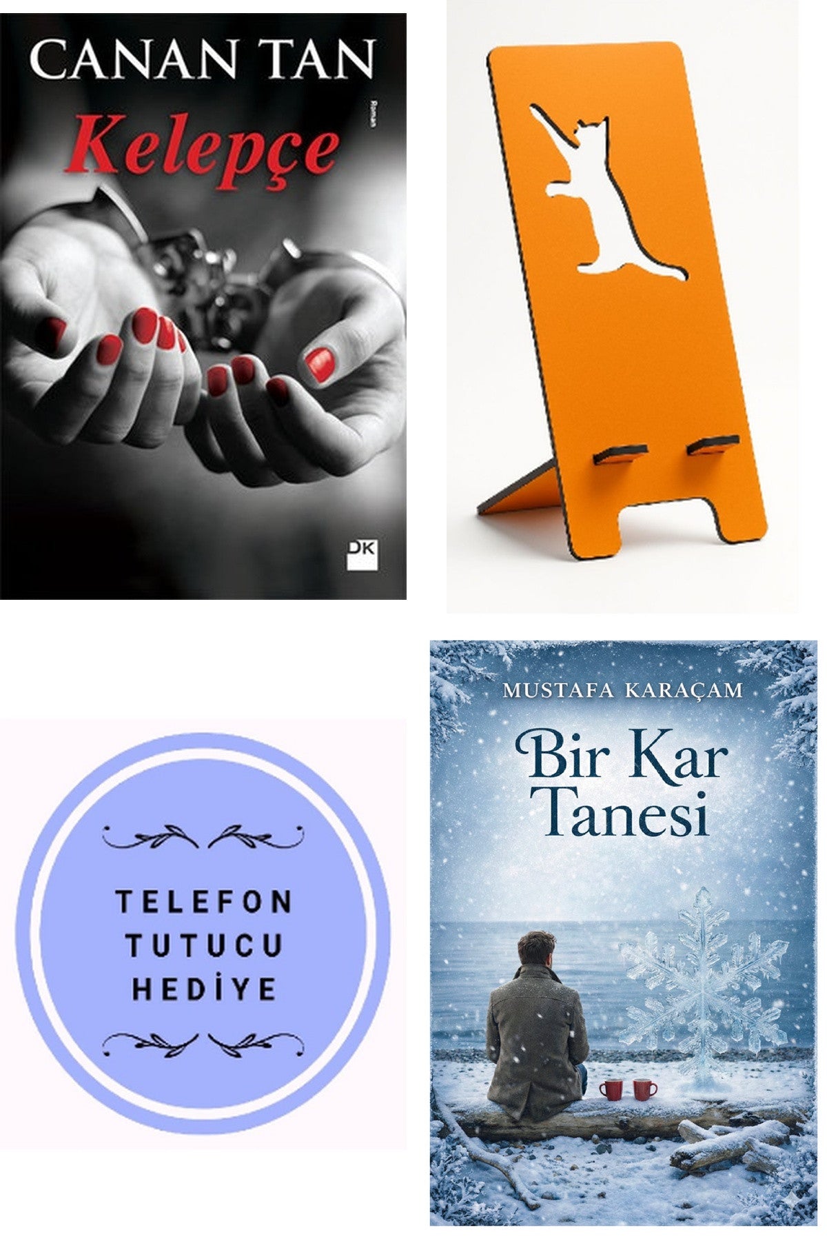 Kelepçe - Canan Tan + Telefon Tutucu + Bir Kar Tanesi kitap kapağı