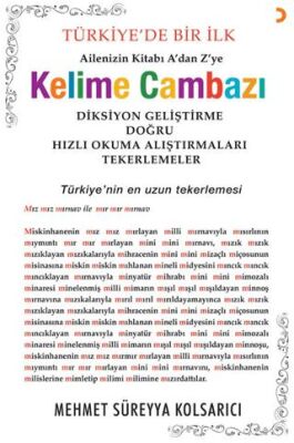 Cinius Yayınevi Kelime Cambazı & Mehmet Süreyya Kolsarıcı - Mehmet Süreyya Kolsarıcı kitap kapağı