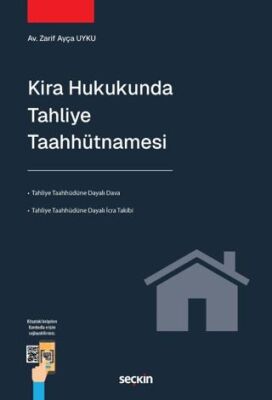Kira Hukukunda Tahliye Taahhütnamesi - Zarif Ayça Uyku kitap kapağı