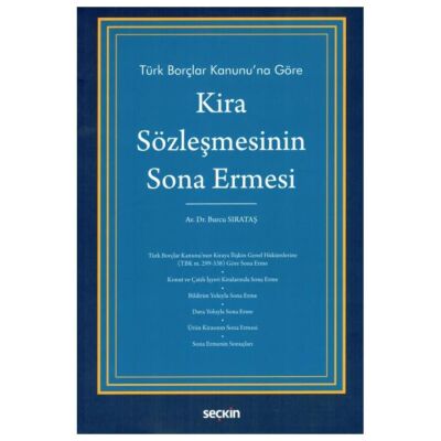 Kira Sözleşmesinin Sona Ermesi - Burcu Sırataş kitap kapağı