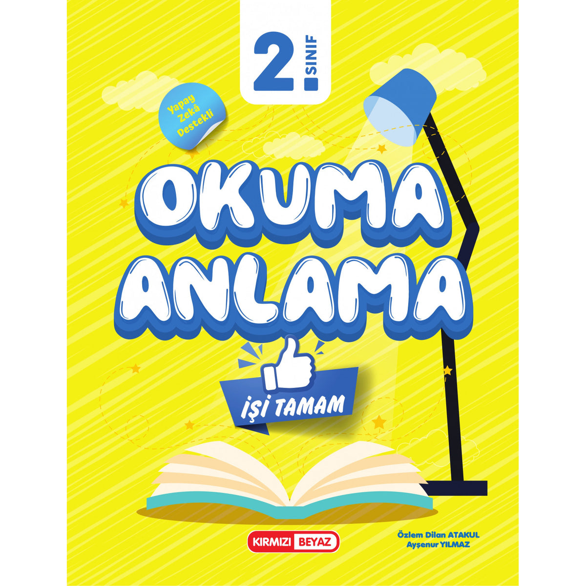 Kırmızı Beyaz 2.Sınıf Okuma Anlama İşi Tamam Yeni kitap kapağı