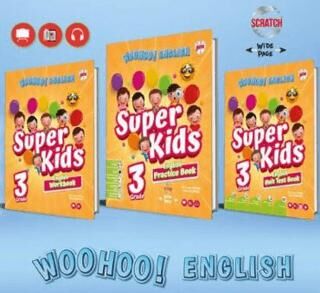 3. Sınıf Woohoo English Süper Kids - Kolektif kitap kapağı