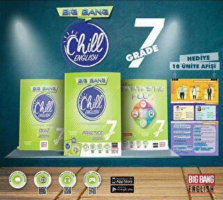 Kırmızı Beyaz Yayınları 7. Sınıf Chill English Practice Book+Fantastic Four+Quiz Book+Ünite Afişleri - Nuri Serdar Eryücel kitap kapağı