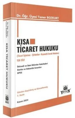 Kısa Ticaret Hukuku - Tamer Bozkurt kitap kapağı
