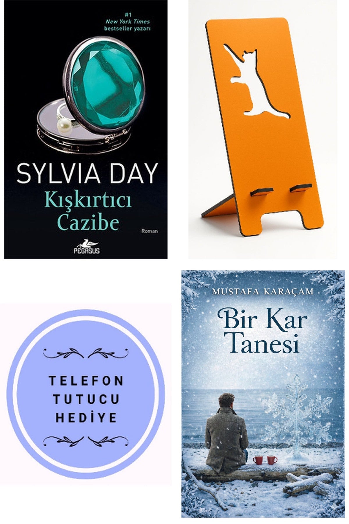 Kışkırtıcı Cazibe - Sylvia Day + Telefon Tutucu + Bir Kar Tanesi kitap kapağı
