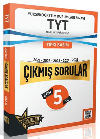 TYT Son 5 Yıl Çıkmış Sorular (2021-2025) | Liderler Karması Yayınları (Ciltsiz)  - Resim 1