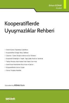 Kooperatiflerde Uyuşmazlıklar Rehberi - Erhan GÜNAY kitap kapağı