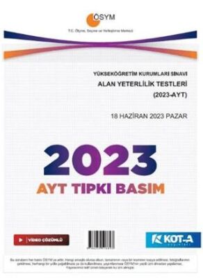2023 AYT Çıkmış Sorular (Tıpkı Basım-Kapaksız Fasikül) - Kolektif kitap kapağı