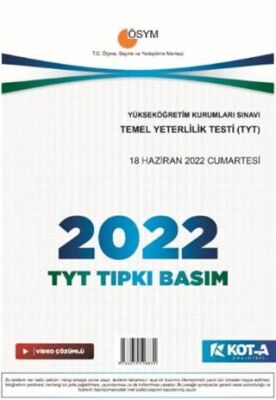 2022 TYT Çıkmış Sorular (Tıpkı Basım-Kapaksız Fasikül) - Kolektif kitap kapağı