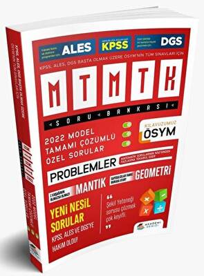 Akademi Denizi Yayıncılık KPSS ALES DGS Matematik Soru Bankası - Kolektif kitap kapağı