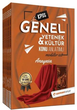 Uzman Kariyer Yayınları KPSS Genel Yetenek Genel Kültür Konu Anlatımlı Modüler Set - Kolektif kitap kapağı
