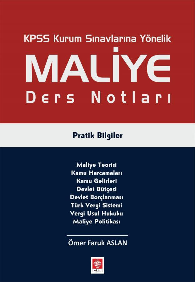 Kpss Maliye Ders Notları Pratik Bilgiler 1.Baskı kitap kapağı