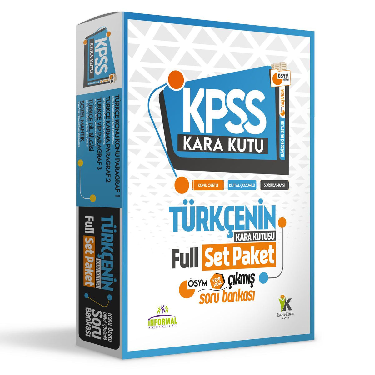 KPSS Türkçenin Kara Kutusu Konu Özetli Dijital Ç. ÖSYM Çıkmış Soru Bankası Full Set Paket kitap kapağı